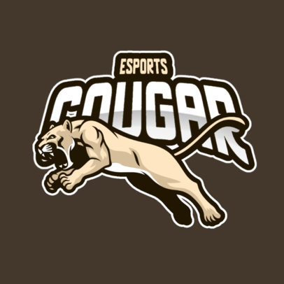 Fierce Logo Template Featuring a Feline Mascot