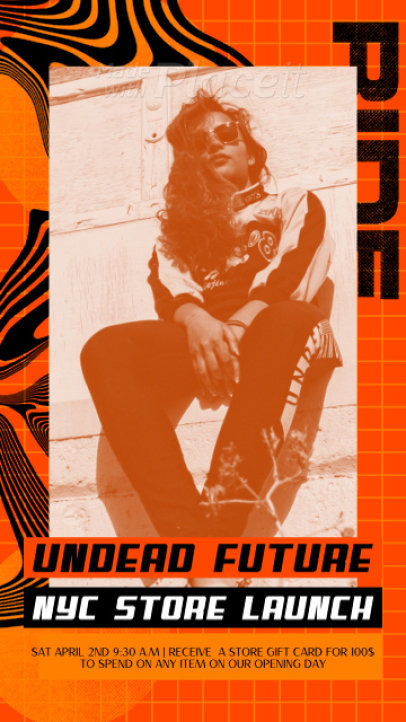 Cool Instagram Story Video Creator for a Streetwear Store's Opening 2207