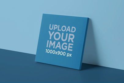 Mockup of a Digipack Placed Against a Colored Wall 4942-el1