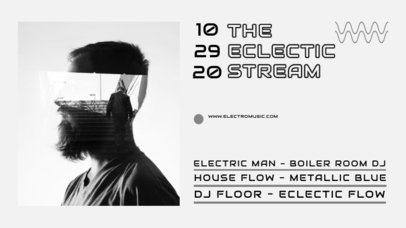 Twitch Banner Generator for an Electro-Music Streaming Channel