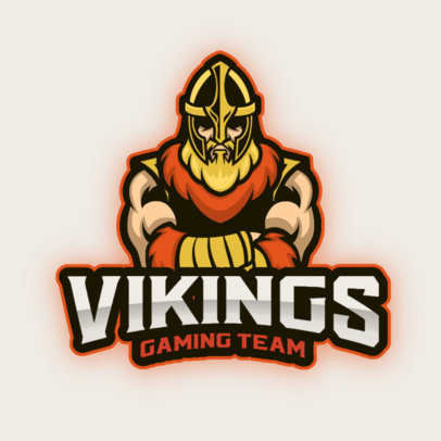Gaming Logo Generator Featuring an Elderly Viking Warrior