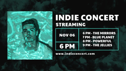 Twitch Banner Design Maker for Rock Concert's Lineups