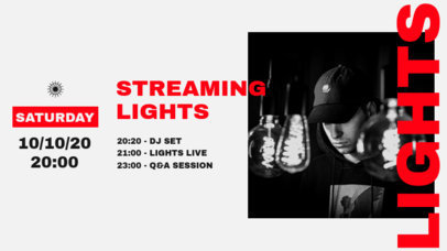 Twitch Banner Creator for a Live Streaming Musical Set