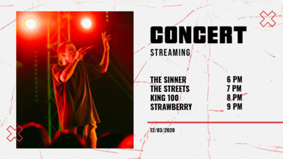 Twitch Banner Maker for a Rock Concert Promo