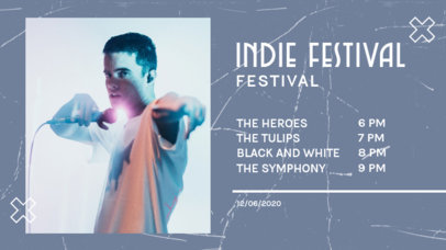 Twitch Banner Design Generator for an Indie Rock Festival