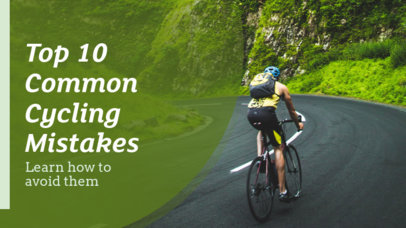 YouTube Thumbnail Design Template for a Cycling