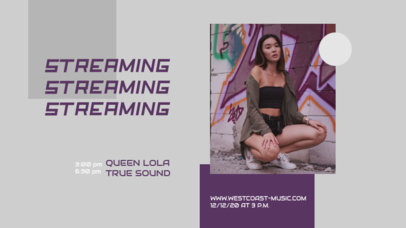 Twitch Banner Creator for a Small Music Festival Livestream