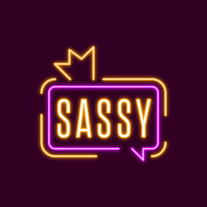 Online Logo Generator Featuring a Neon Sign 