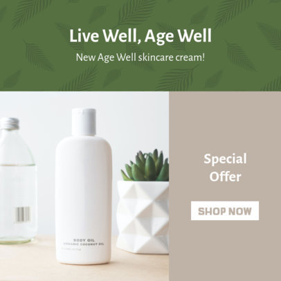 Ad Banner Creator for a Beauty Cream MLM Sale 2904b