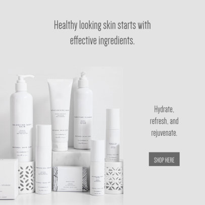 Ad Banner Design Template for Skin Care Products Business Opportunities 2904l