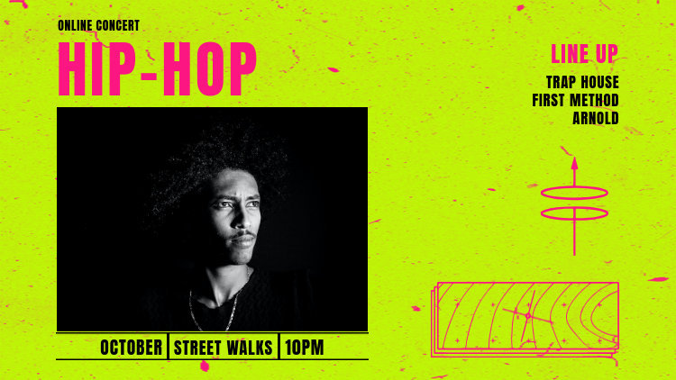 Placeit - Twitch Banner Template for a Hip Hop Artist's Concert Ad