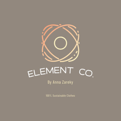Abstract Logo Generator for a Sustainable Clothing Brand 