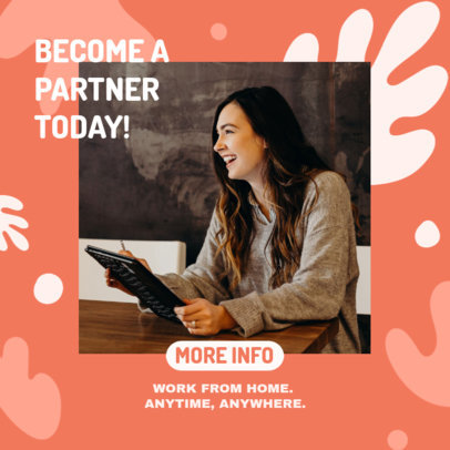 Ad Banner Generator for a Business Opportunity to Work From Home 2901g