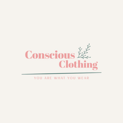 Logo Maker for a Sustainable Clothing Brand