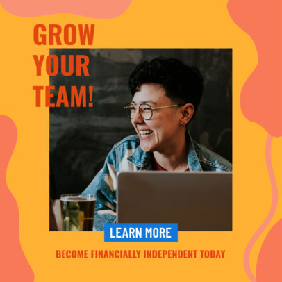 MLM-Themed Ad Banner Design Creator for a Business Growth Offer 2901b