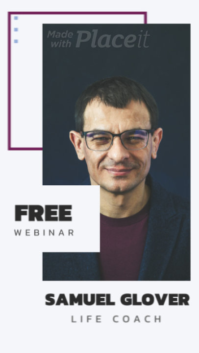 Instagram Story Video Maker for a Webinar Announcement 361a 2303 el1