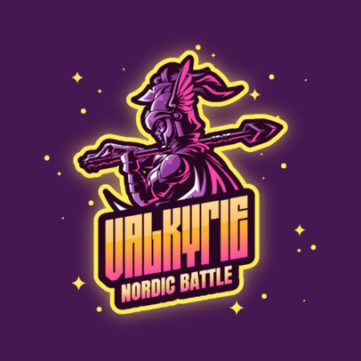 Gaming Logo Maker Featuring Nordic God Illustrations