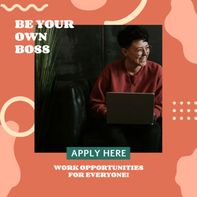 Ad Banner Template for a WFH Business 2901f