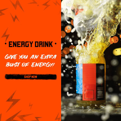 Ad Banner Template for an Energy Drink MLM Business Opportunity 2903b