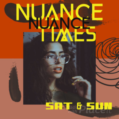 Instagram Post Video Maker for a Pop Female Singer's Performance