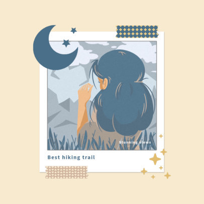 Illustrated Album Cover Art Maker for a Pop Ballad Music Artist 