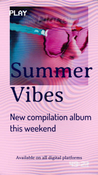 Instagram Story Video Maker for a House Music Album Release