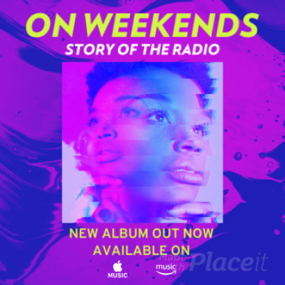 Instagram Post Video Maker for an EDM Album Release Announcement 2245