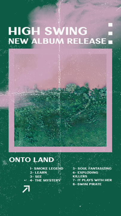 Instagram Story Design Template for a Progressive Rock Album Release 2837c-el1