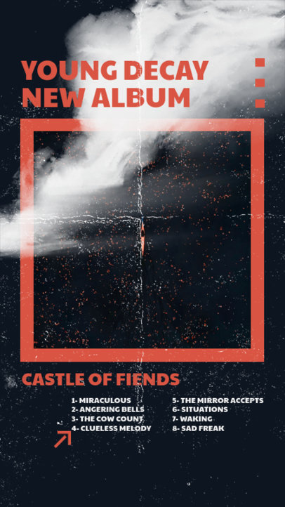 Instagram Story Design Generator for a Rock Music Album Release 