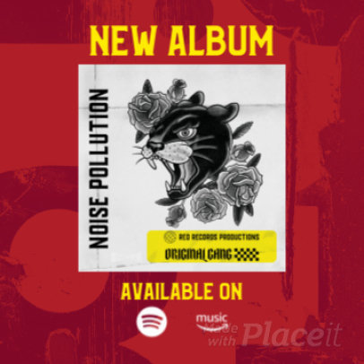 Instagram Video Maker for a New Rock Album Announcement