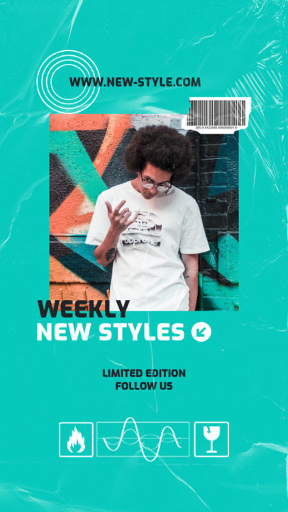 Instagram Story Maker for a New Music Merchandise Announcement