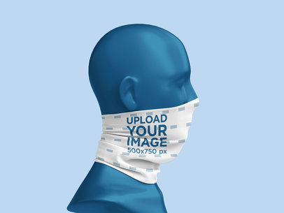 Neck Gaiter Mockup Featuring a Mannequin Head 4997-el1