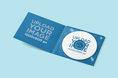 Mockup of a CD In a Digipack 4930-el1