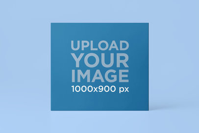 Minimal Mockup Featuring a Digipak Standing Against a Customizable Background 