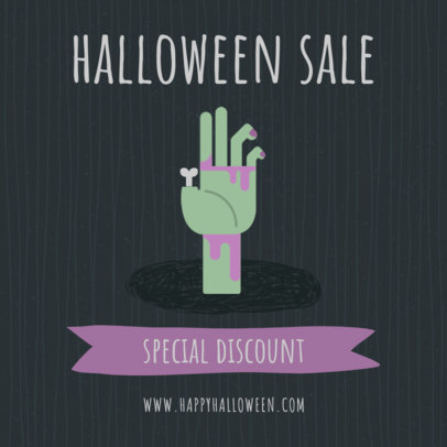 Instagram Post Template for Halloween Sales