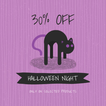 Instagram Post Maker for a Store's Halloween Sale