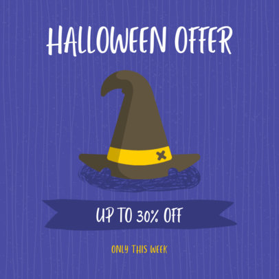 Halloween-Themed Instagram Post Maker for a Halloween Offer