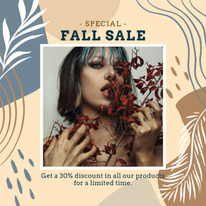 Instagram Post Maker for a Special Autumn Sale 