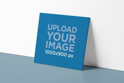 Mockup of a Digipack Leaning on a Colored Wall 4949-el1