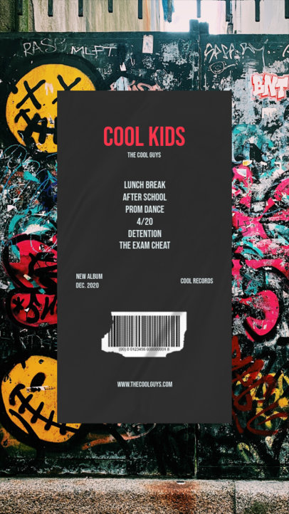 Instagram Story Design Template for an R&B Playlist