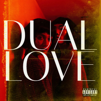 Album Cover Creator with a Bold Style for a Romantic Duet 2932m