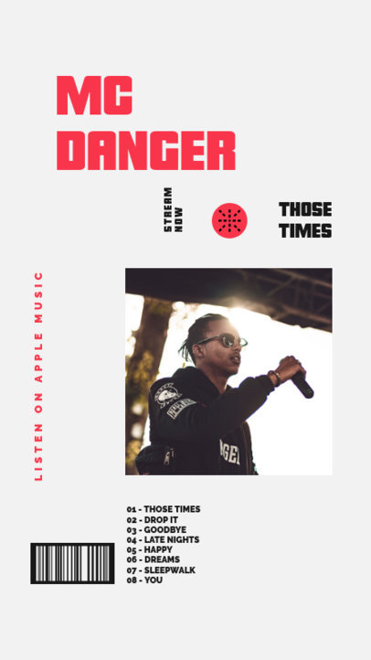 Instagram Story Maker for a Hip-Hop Music Artist 