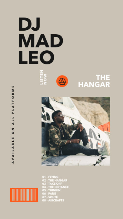 Instagram Story Generator for a DJ Featuring a Simple Layout 2847d-el1