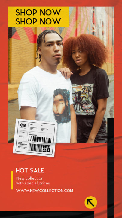 Instagram Story Maker to Promote a Hip-Hop Duo's Official Merch 2877d-el1