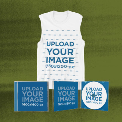 Merch Bundle Featuring a Sleeveless Shirt and Two CD Jewel Cases