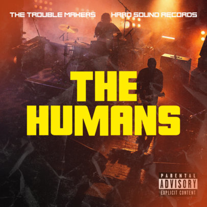 Cover Template for a Rock Band's Album