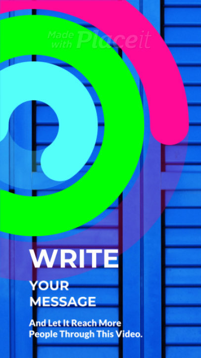 Colorful Instagram Story Video Generator Featuring Abstract Motion Graphics