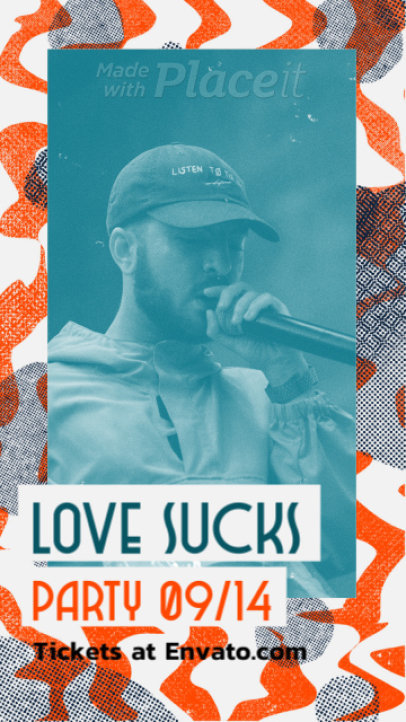 Instagram Story Video Maker for a Hip Hop Event Announcement