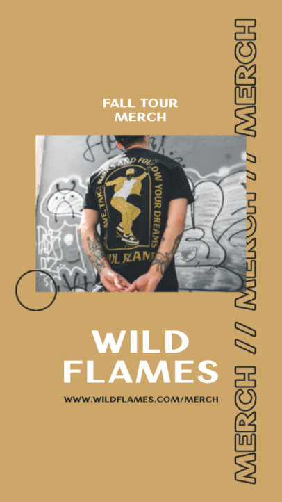 Instagram Story Maker for a Hip-Hop Artist Official Tour Merch 2872a-el1