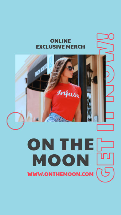 Instagram Story Creator for a Promo of a Pop Singer's Exclusive Merch 2872b-el1